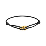 WEWA BLACK CORD BLACK CHIP BRACELET