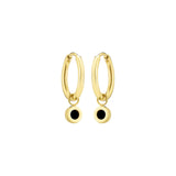 NEW WAVE HOOPS HANGING BLACK CHIP