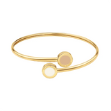 OCEAN CAPUCCINO AND BEIGE CHIPS BANGLE