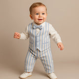Joeys stylish vest set celeste