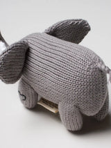 Elephant rattle baby toy crochet