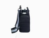 HYDROBAG black matte / silver strap bottle bag S24