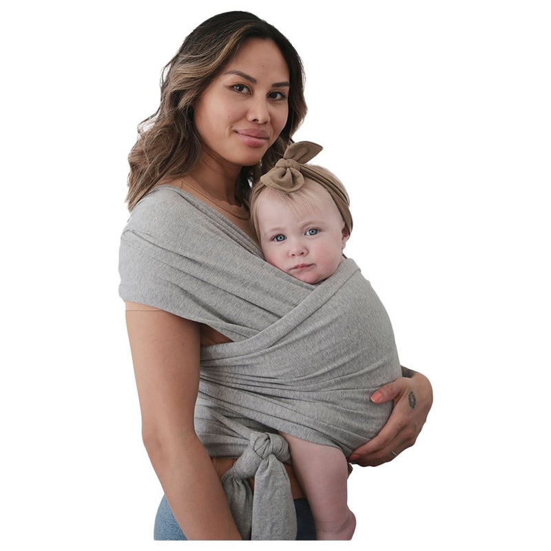 Mushie carrier wrap grey melange