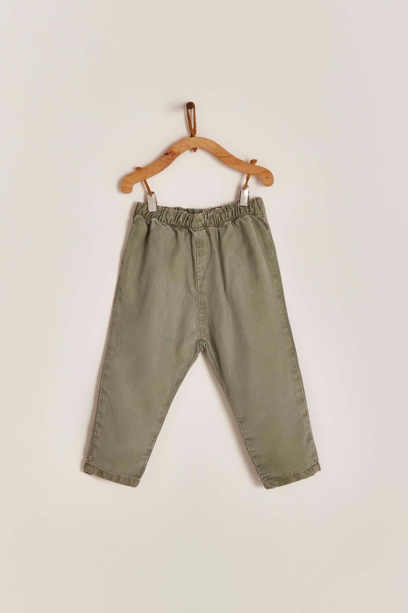 PANTALON CALA TENCEL VERDE