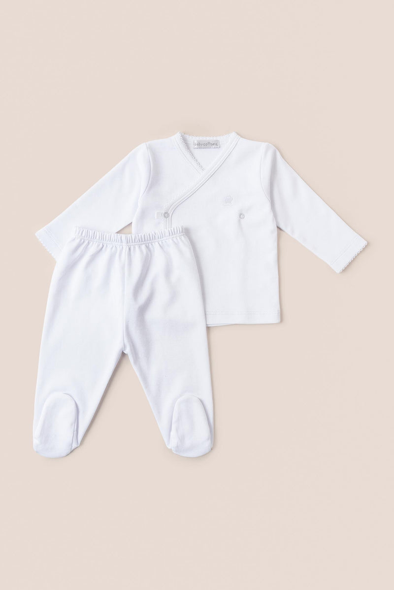 PIJAMA Set batita logo blanco unisex