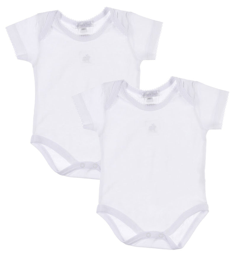 Set x2 Body blanco con manga unisex