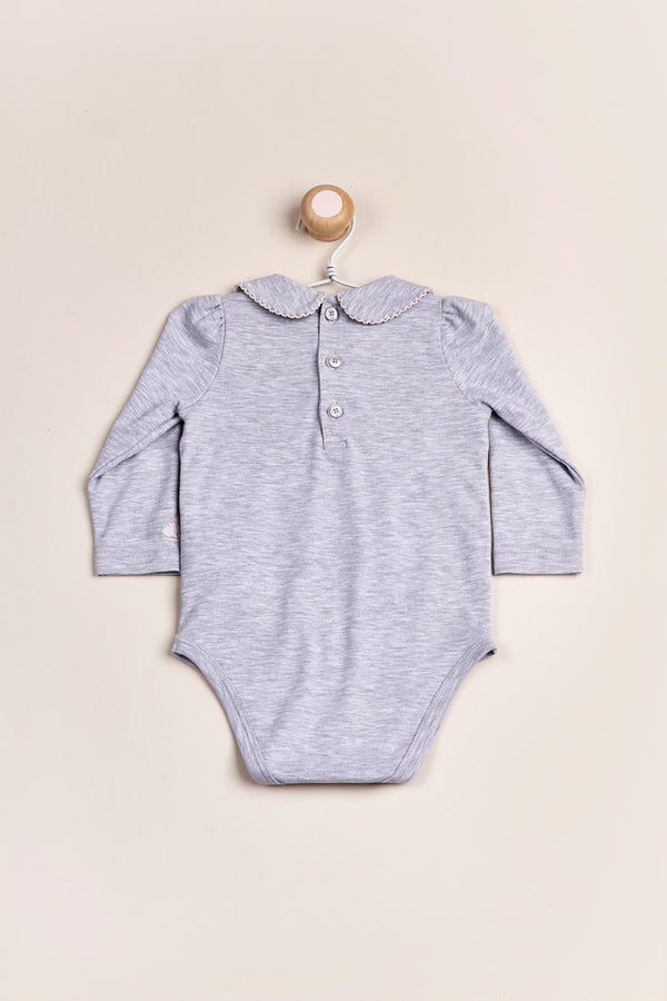 BODY PUNTO SMOCK GRIS