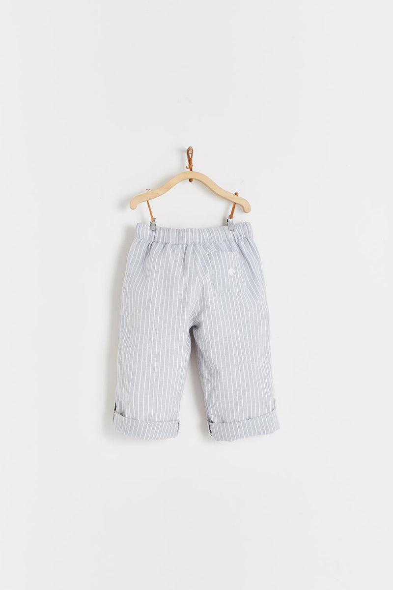 PANTALON GREY LINEN