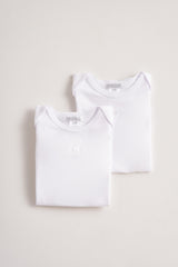 Set x2 Body blanco con manga unisex