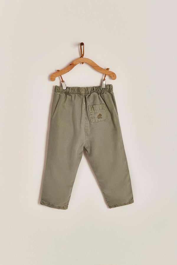 PANTALON CALA TENCEL VERDE