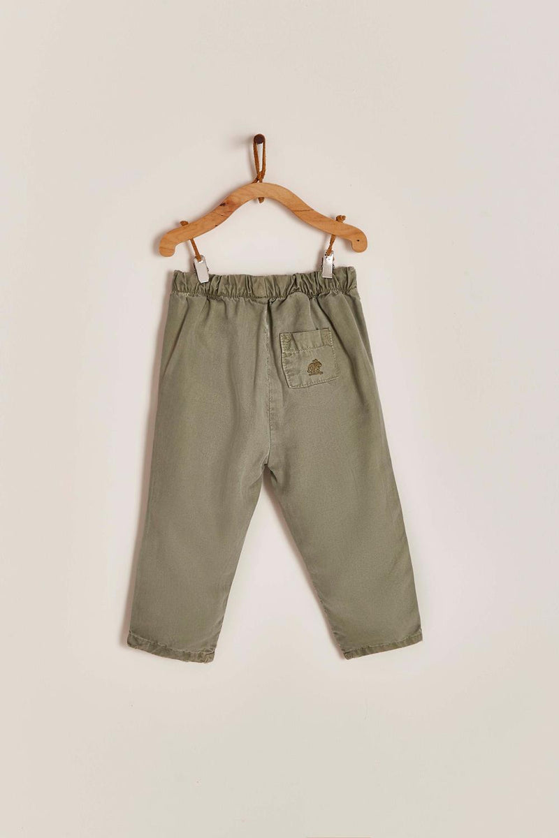 PANTALON CALA TENCEL VERDE