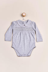 BODY PUNTO SMOCK GRIS