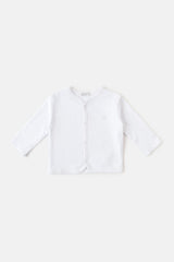 CARDIGAN LOGO BLANCO