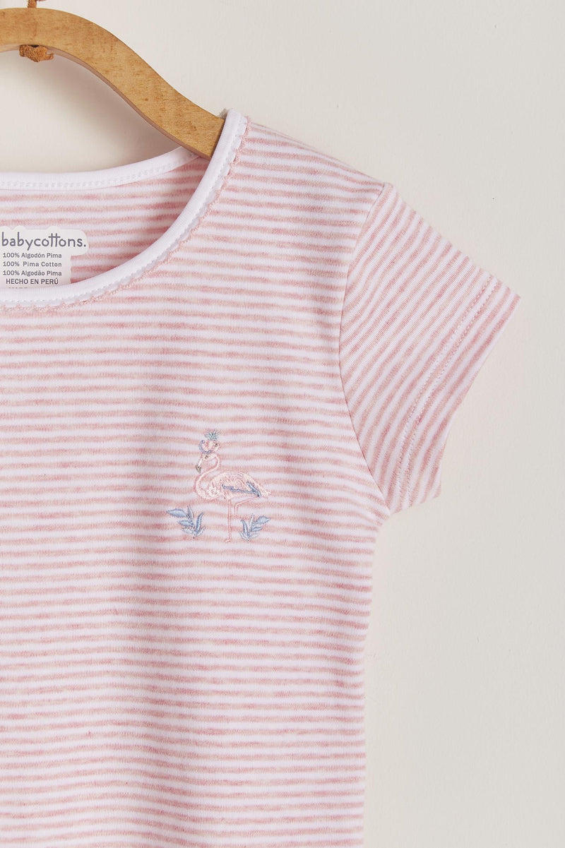 PIJAMA VICTORIA FLAMINGO STRIPE