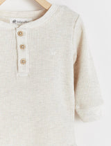 T shirt waffle Riley beige