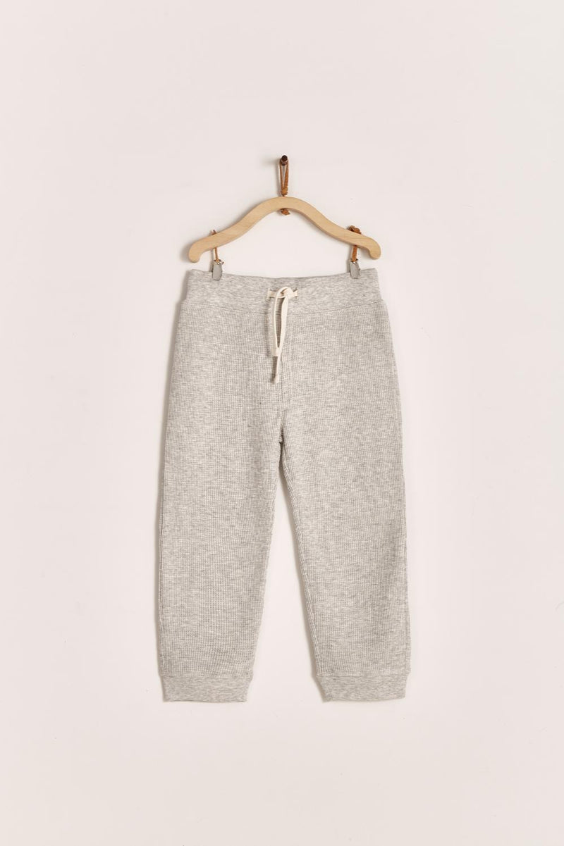 JOGGER WAFFLE PIMA COLORS GRIS