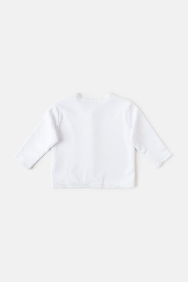 CARDIGAN LOGO BLANCO