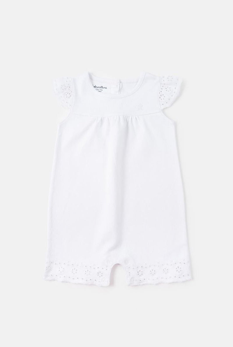 Playsuit broderie blanco niña